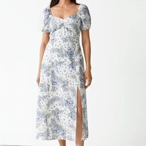 *NWT* & Other Stories Floral Linen Midi Dress
